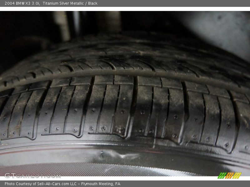 Titanium Silver Metallic / Black 2004 BMW X3 3.0i