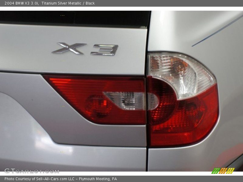 Titanium Silver Metallic / Black 2004 BMW X3 3.0i