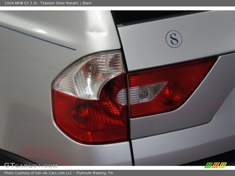 Titanium Silver Metallic / Black 2004 BMW X3 3.0i