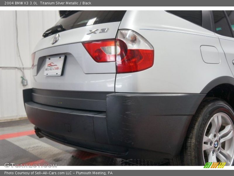 Titanium Silver Metallic / Black 2004 BMW X3 3.0i
