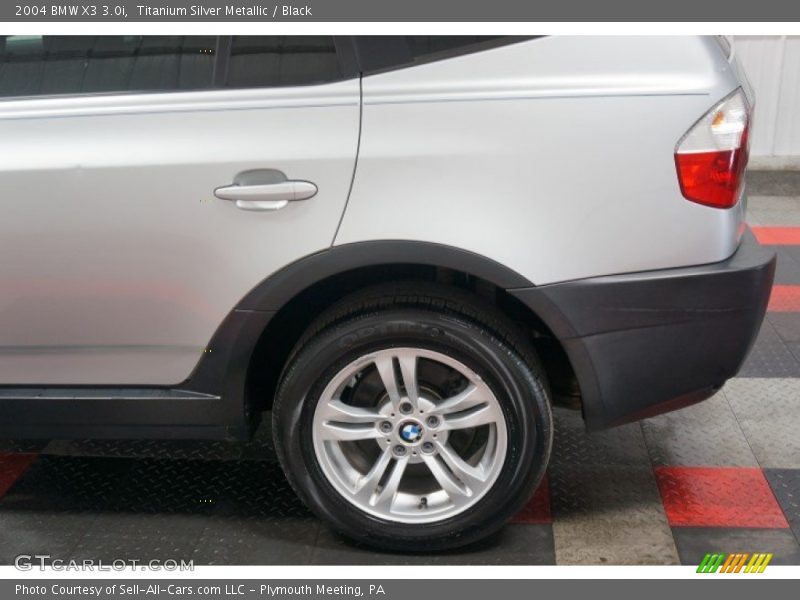 Titanium Silver Metallic / Black 2004 BMW X3 3.0i