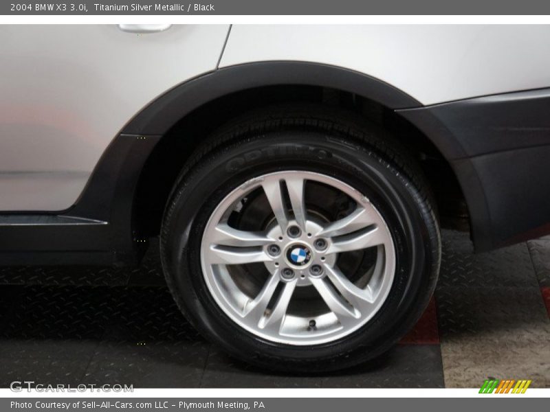 Titanium Silver Metallic / Black 2004 BMW X3 3.0i