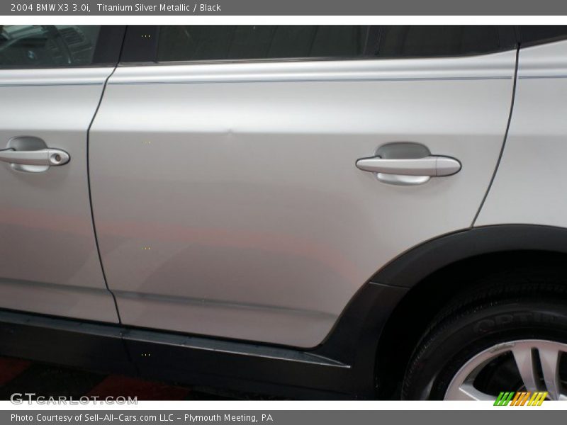 Titanium Silver Metallic / Black 2004 BMW X3 3.0i
