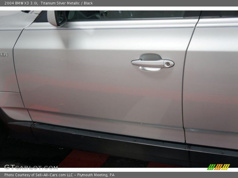 Titanium Silver Metallic / Black 2004 BMW X3 3.0i