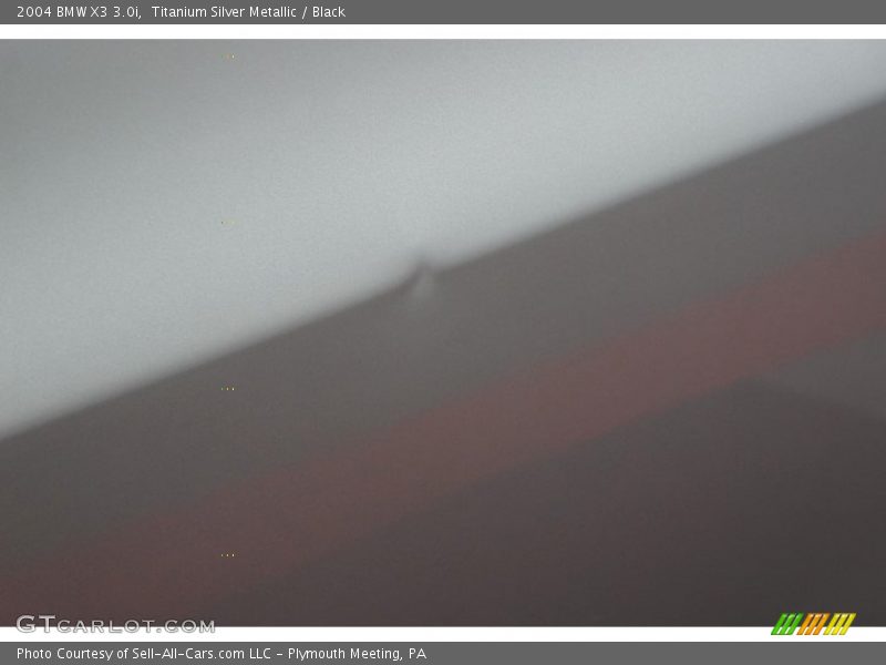 Titanium Silver Metallic / Black 2004 BMW X3 3.0i