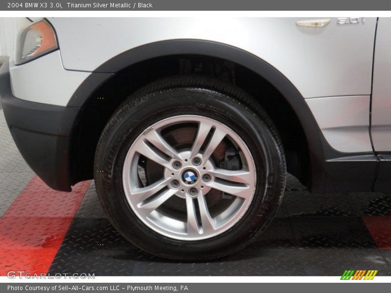Titanium Silver Metallic / Black 2004 BMW X3 3.0i