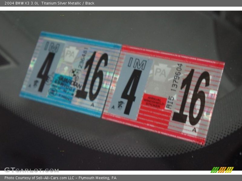Titanium Silver Metallic / Black 2004 BMW X3 3.0i