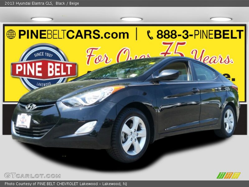 Black / Beige 2013 Hyundai Elantra GLS