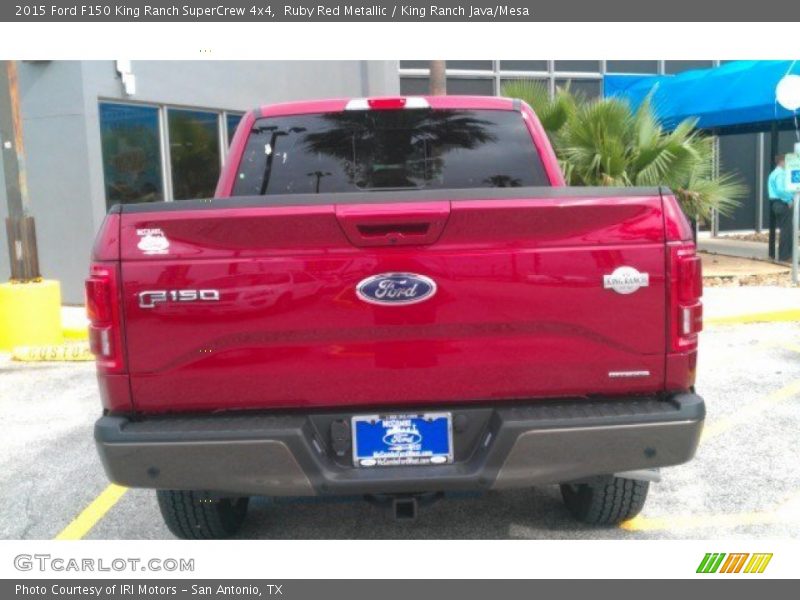 Ruby Red Metallic / King Ranch Java/Mesa 2015 Ford F150 King Ranch SuperCrew 4x4