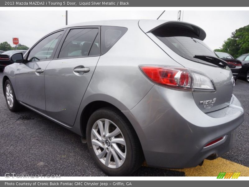 Liquid Silver Metallic / Black 2013 Mazda MAZDA3 i Touring 5 Door