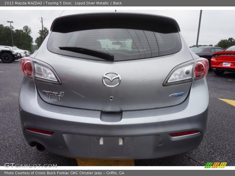 Liquid Silver Metallic / Black 2013 Mazda MAZDA3 i Touring 5 Door
