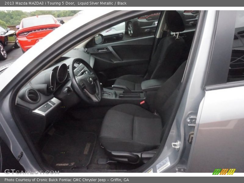 Liquid Silver Metallic / Black 2013 Mazda MAZDA3 i Touring 5 Door