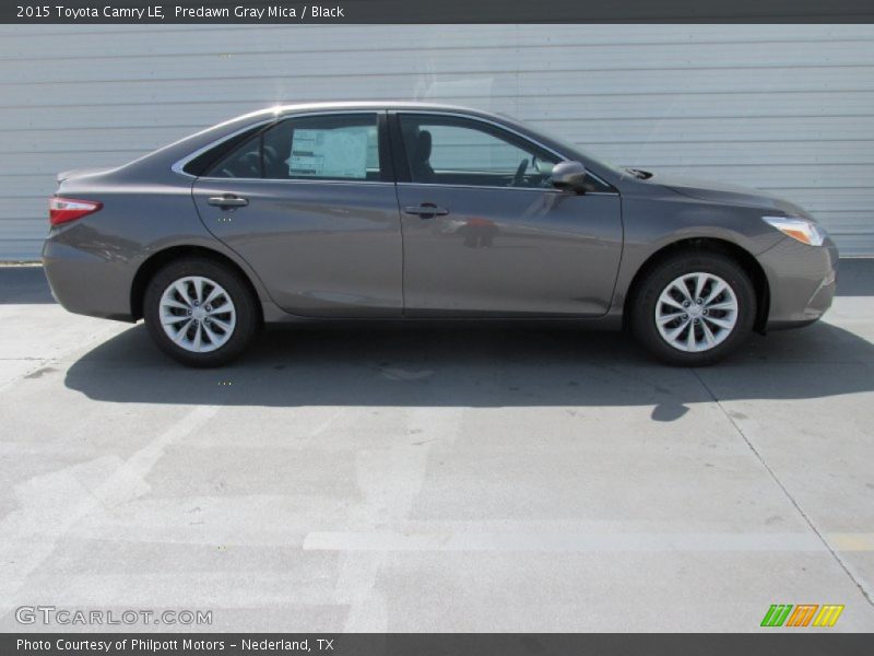Predawn Gray Mica / Black 2015 Toyota Camry LE