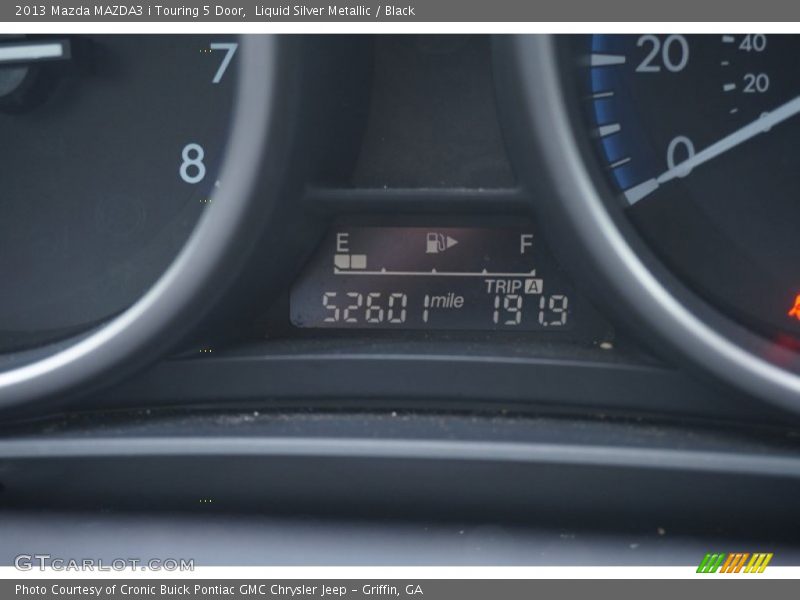 Liquid Silver Metallic / Black 2013 Mazda MAZDA3 i Touring 5 Door