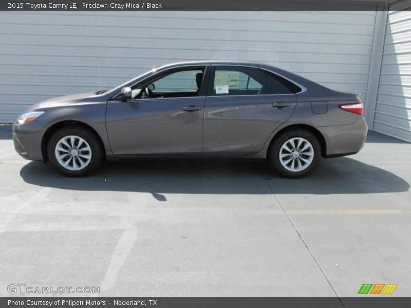 Predawn Gray Mica / Black 2015 Toyota Camry LE