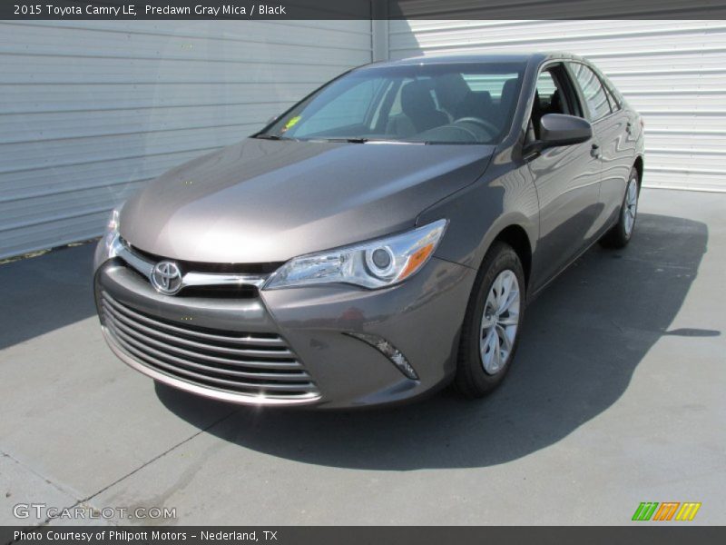 Predawn Gray Mica / Black 2015 Toyota Camry LE