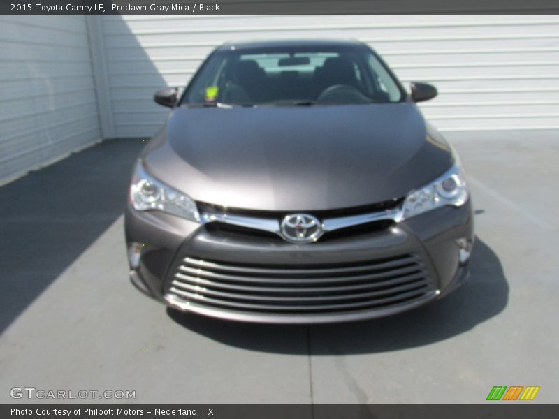 Predawn Gray Mica / Black 2015 Toyota Camry LE