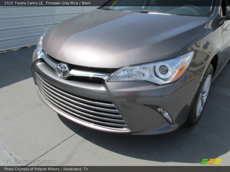 Predawn Gray Mica / Black 2015 Toyota Camry LE
