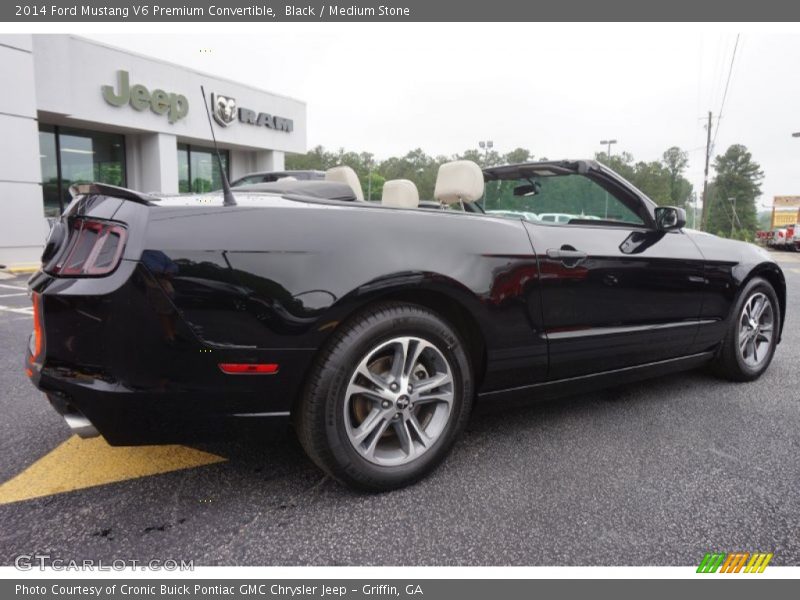 Black / Medium Stone 2014 Ford Mustang V6 Premium Convertible