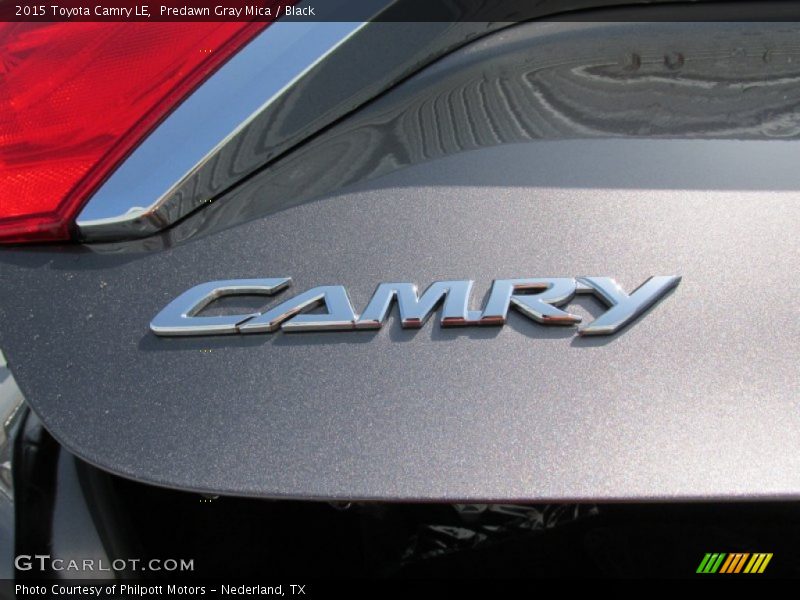 Predawn Gray Mica / Black 2015 Toyota Camry LE