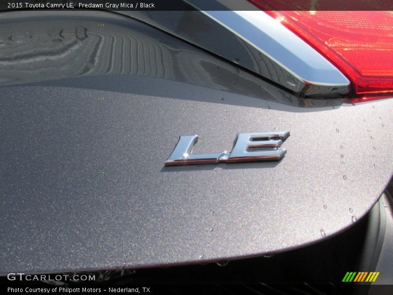 Predawn Gray Mica / Black 2015 Toyota Camry LE