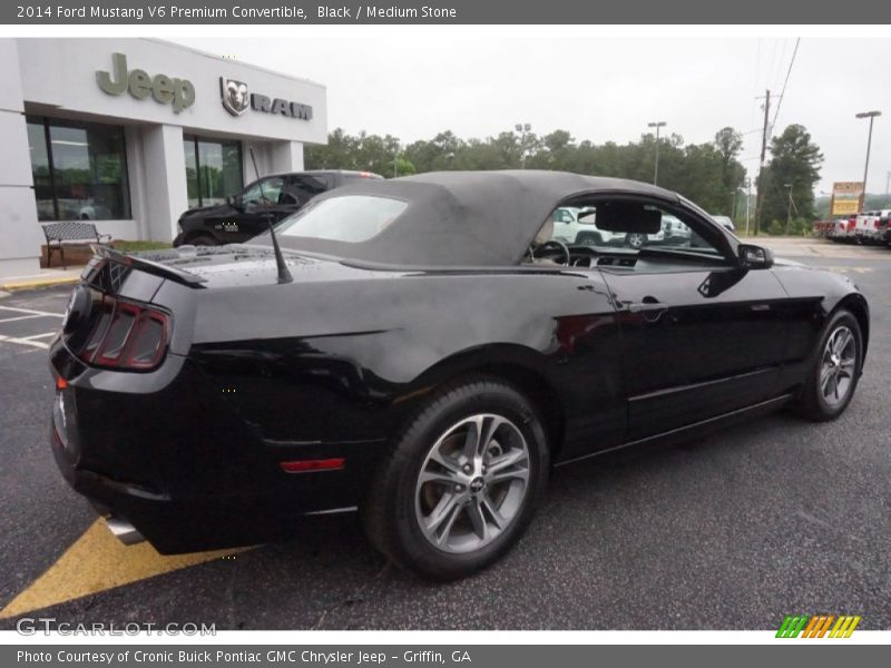 Black / Medium Stone 2014 Ford Mustang V6 Premium Convertible