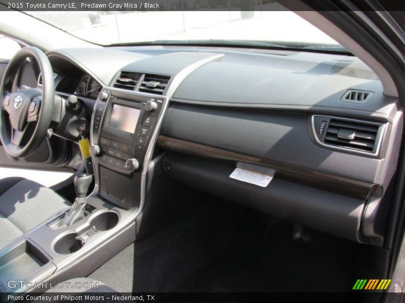 Predawn Gray Mica / Black 2015 Toyota Camry LE
