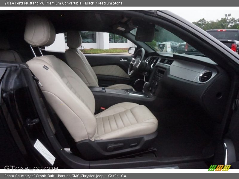 Black / Medium Stone 2014 Ford Mustang V6 Premium Convertible