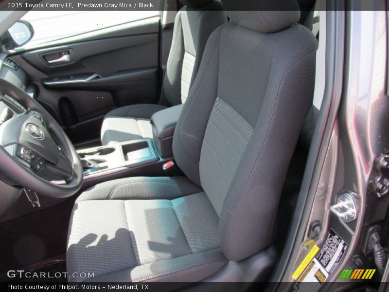 Predawn Gray Mica / Black 2015 Toyota Camry LE