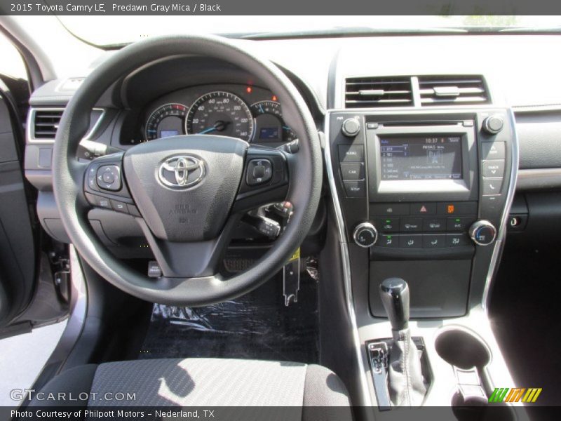 Predawn Gray Mica / Black 2015 Toyota Camry LE