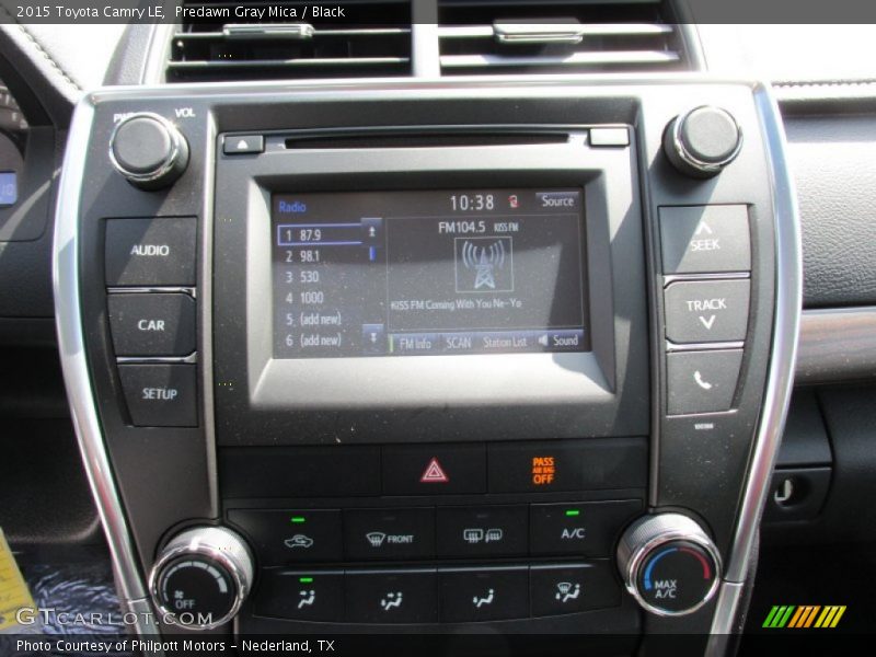 Predawn Gray Mica / Black 2015 Toyota Camry LE