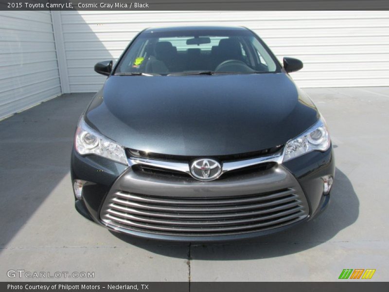 Cosmic Gray Mica / Black 2015 Toyota Camry LE