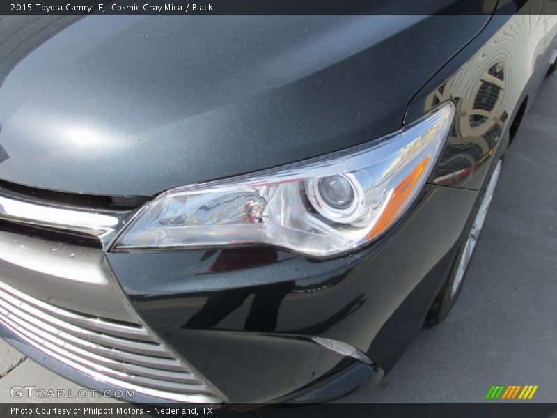 Cosmic Gray Mica / Black 2015 Toyota Camry LE
