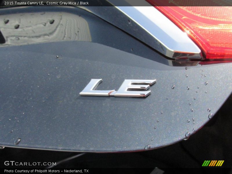 Cosmic Gray Mica / Black 2015 Toyota Camry LE
