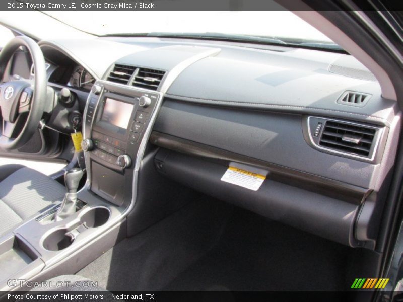 Cosmic Gray Mica / Black 2015 Toyota Camry LE