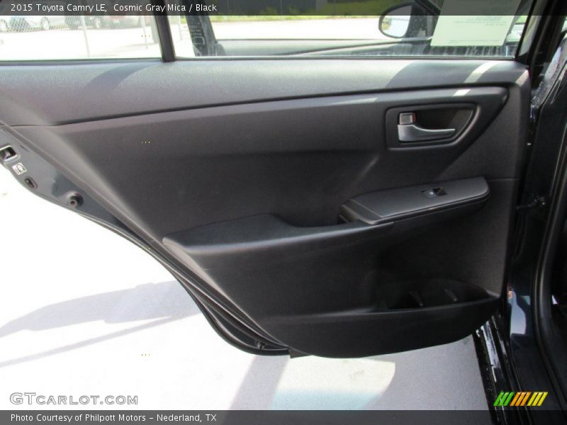 Cosmic Gray Mica / Black 2015 Toyota Camry LE