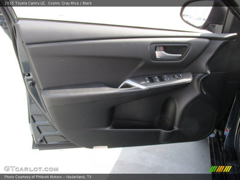 Cosmic Gray Mica / Black 2015 Toyota Camry LE