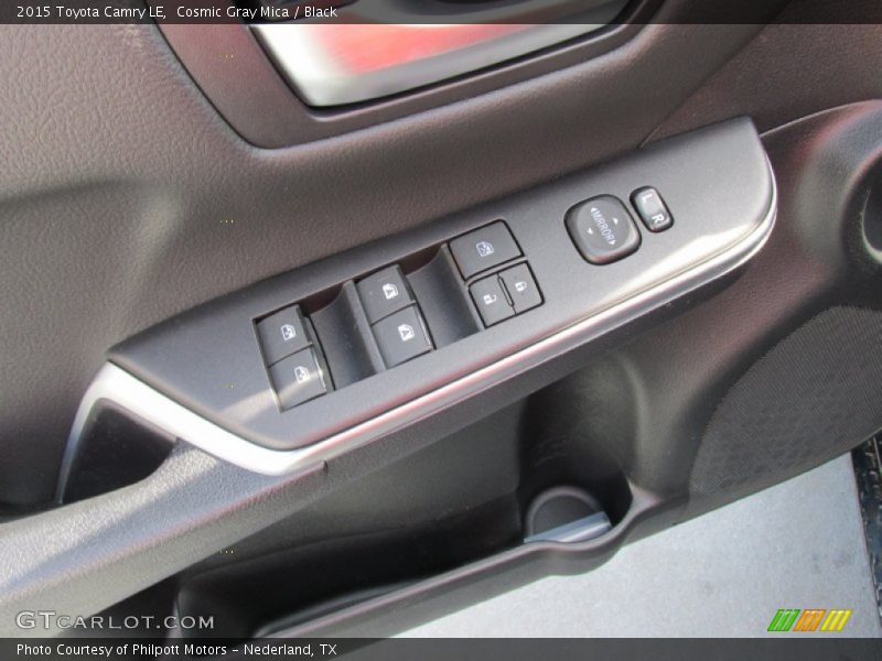 Cosmic Gray Mica / Black 2015 Toyota Camry LE