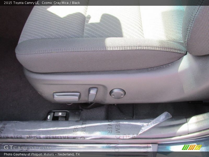 Cosmic Gray Mica / Black 2015 Toyota Camry LE
