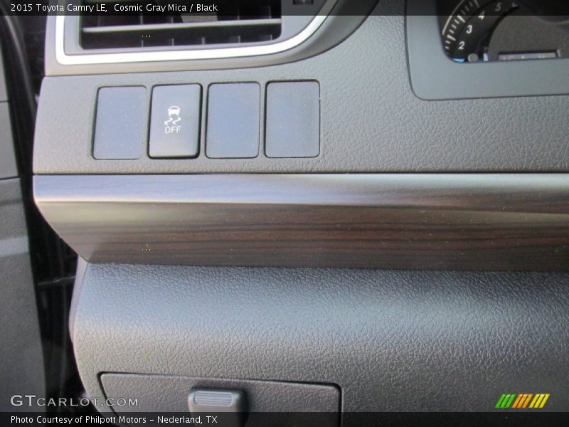 Cosmic Gray Mica / Black 2015 Toyota Camry LE