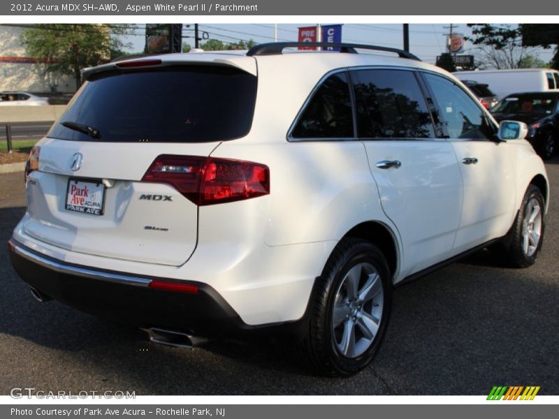 Aspen White Pearl II / Parchment 2012 Acura MDX SH-AWD