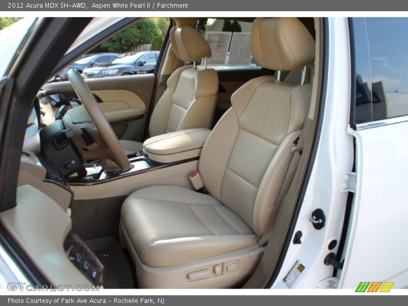 Aspen White Pearl II / Parchment 2012 Acura MDX SH-AWD