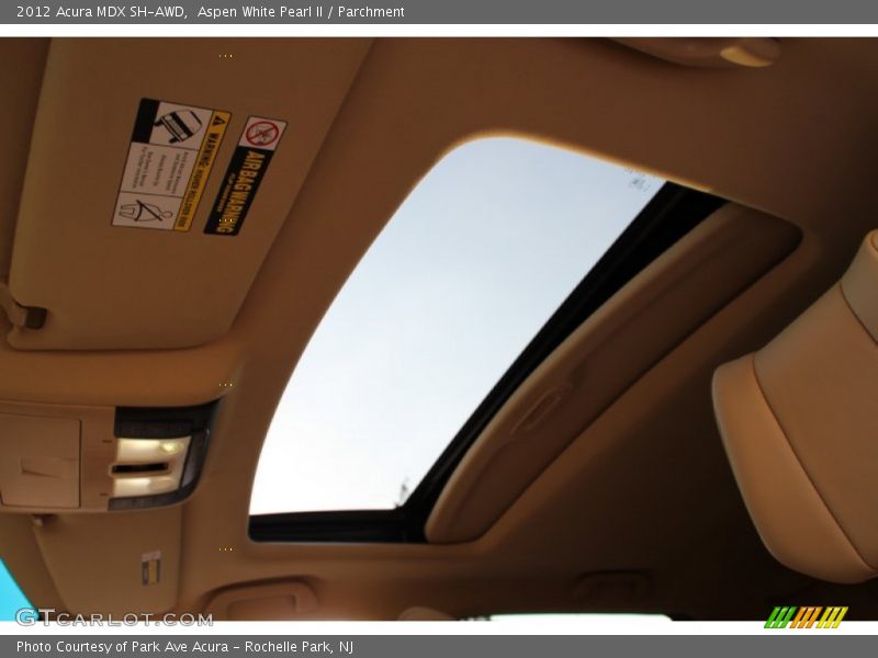 Aspen White Pearl II / Parchment 2012 Acura MDX SH-AWD