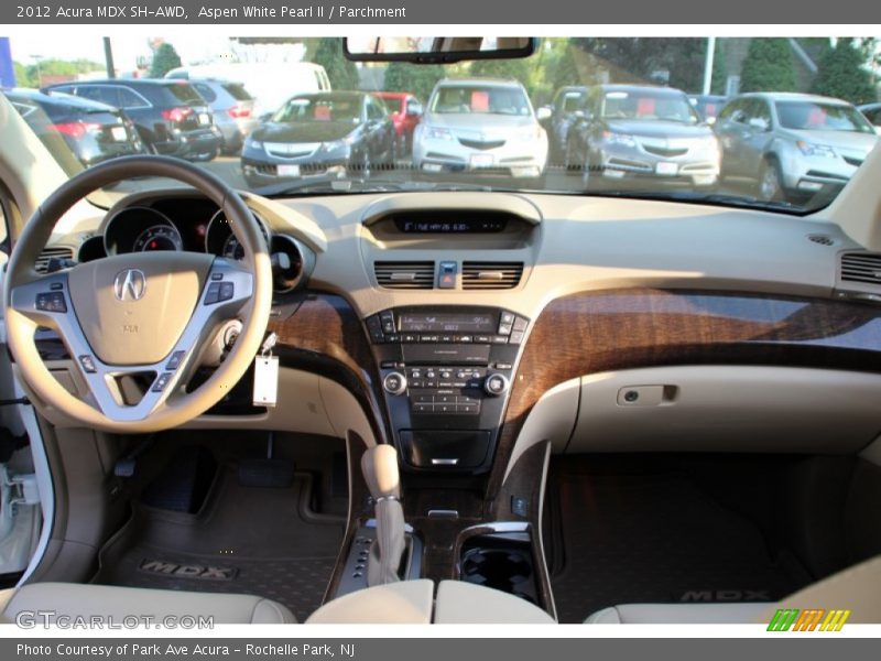 Aspen White Pearl II / Parchment 2012 Acura MDX SH-AWD