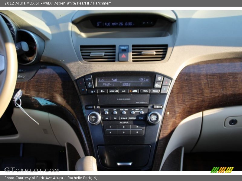 Aspen White Pearl II / Parchment 2012 Acura MDX SH-AWD