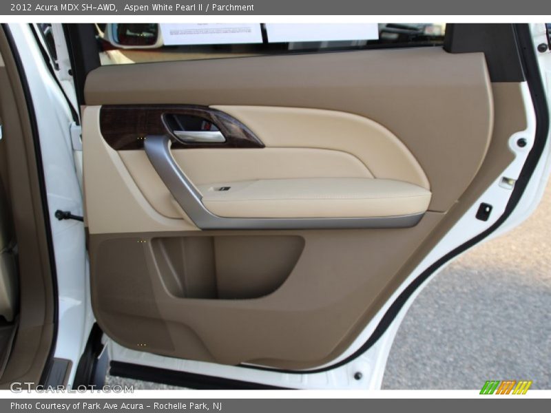 Aspen White Pearl II / Parchment 2012 Acura MDX SH-AWD