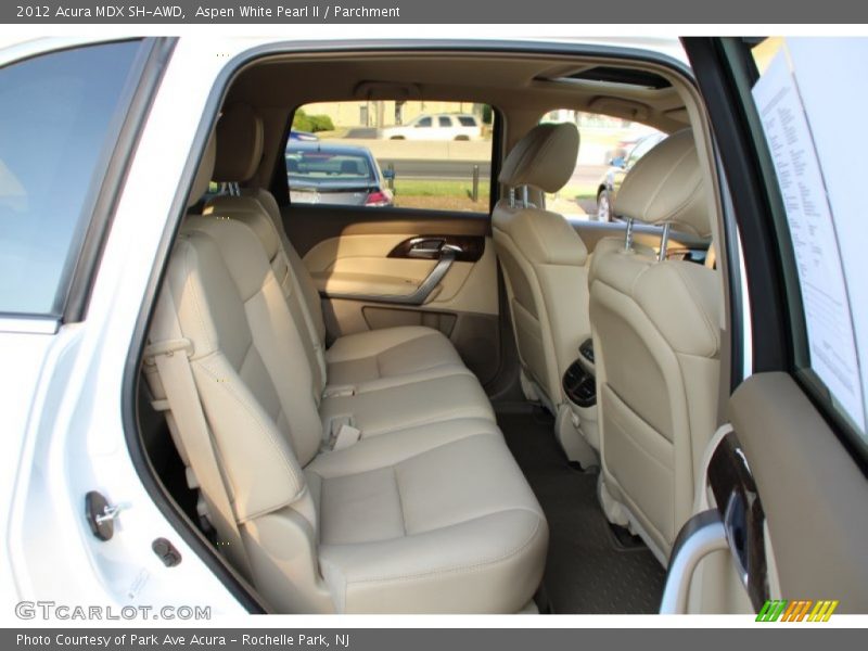 Aspen White Pearl II / Parchment 2012 Acura MDX SH-AWD