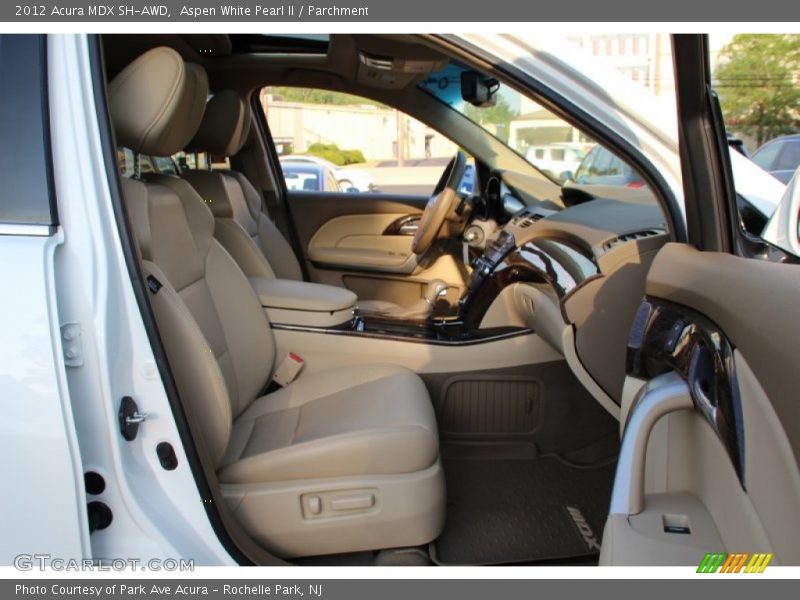Aspen White Pearl II / Parchment 2012 Acura MDX SH-AWD
