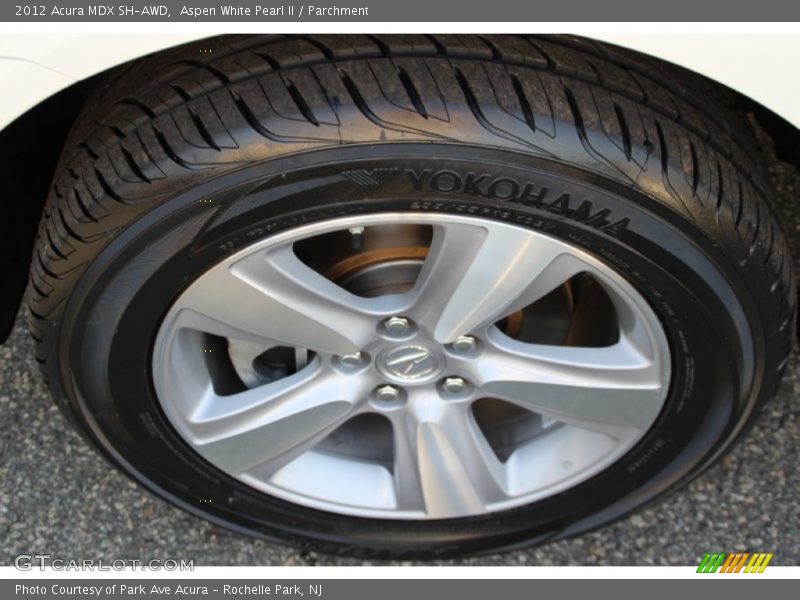 Aspen White Pearl II / Parchment 2012 Acura MDX SH-AWD