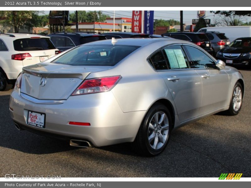 Silver Moon / Ebony 2012 Acura TL 3.5 Technology